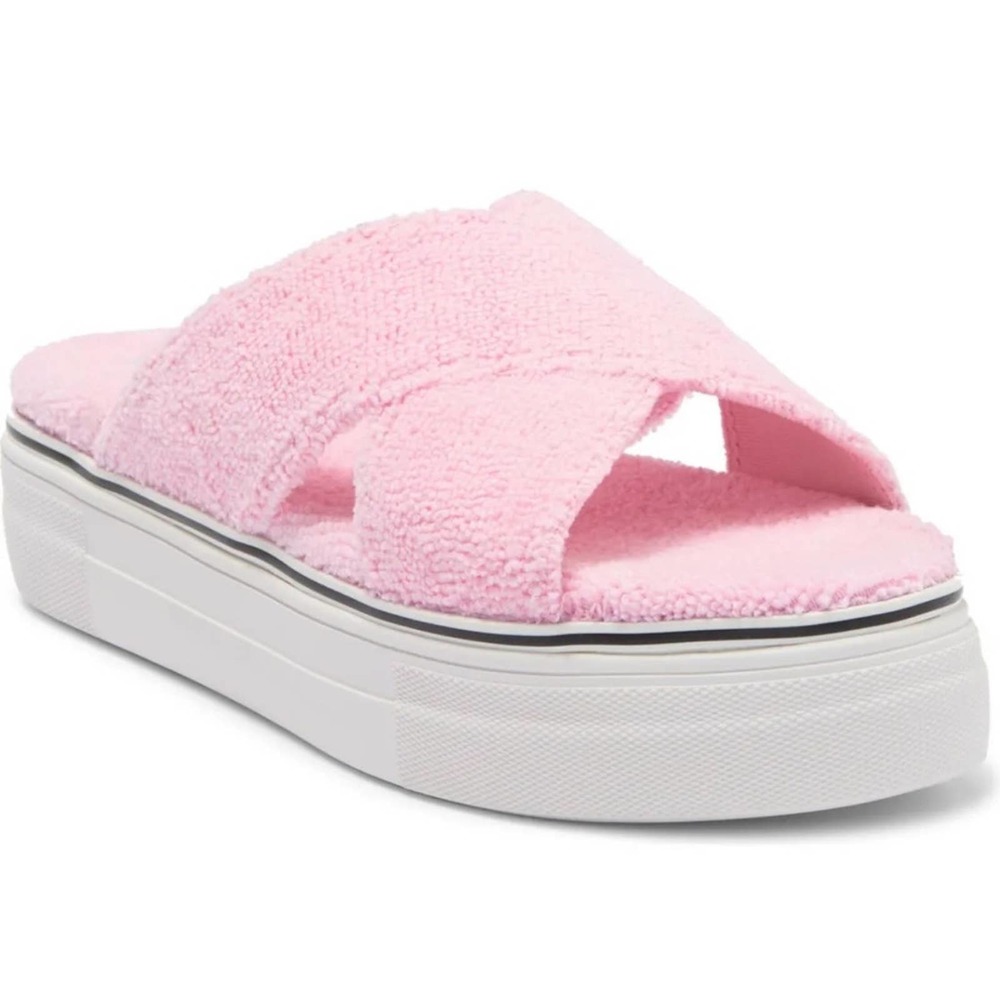 Steve Madden Rotation Pink Slides 10 Barbie Style… - image 2